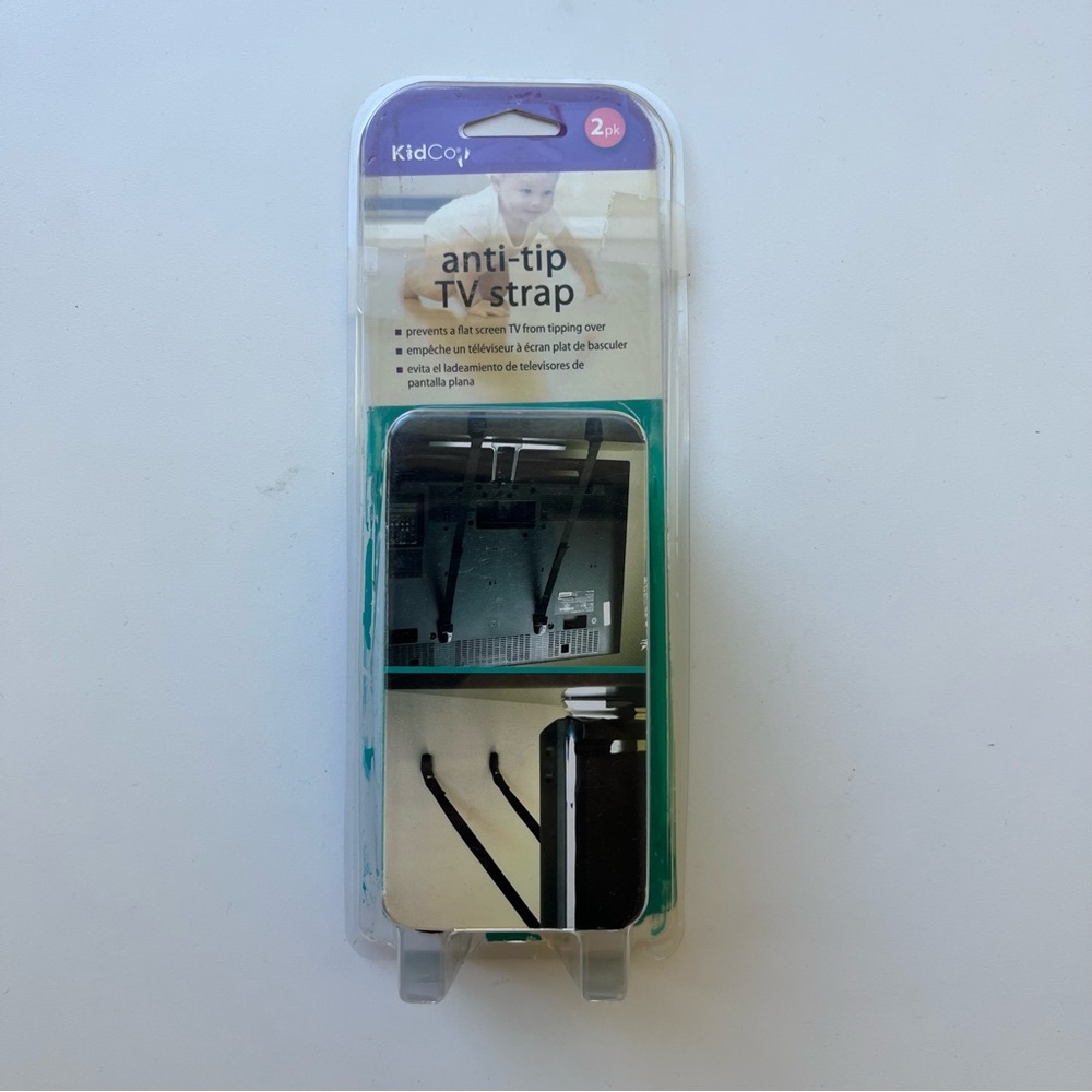2/$10 KIDCO Anti-tip TV strap New 2 pack
